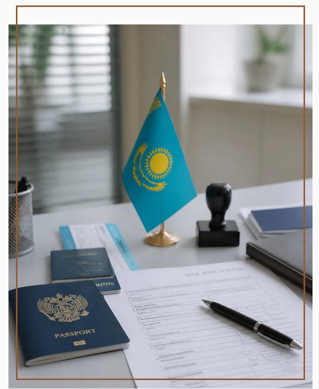 Оформление визы в Казахстан для поездки и работы в Симферополе